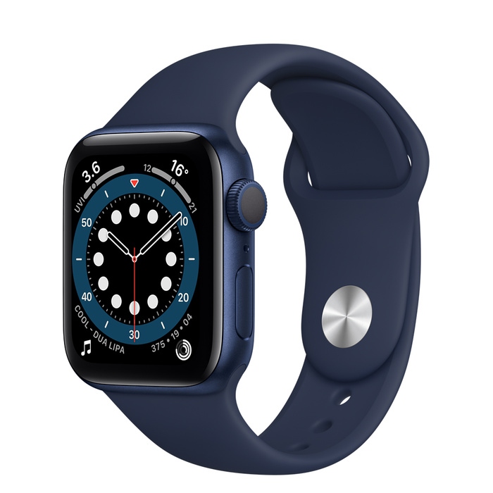 Apple Watch Series 6 40mm GPS Blue Aluminium Case Deep Navy Sport Band