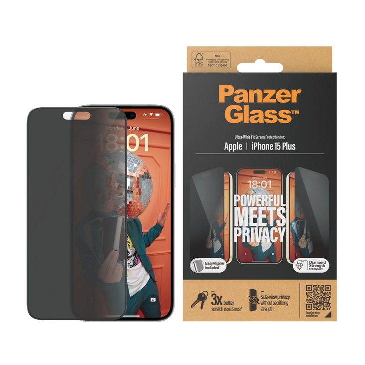 PANZERGLASS PRIVACY SCREEN PROTECTOR IPHONE 15 Plus