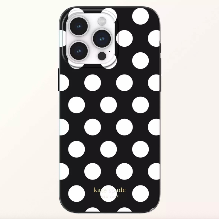 Kate Spade New York MagSafe Case for iPhone 16 Pro - Black/White