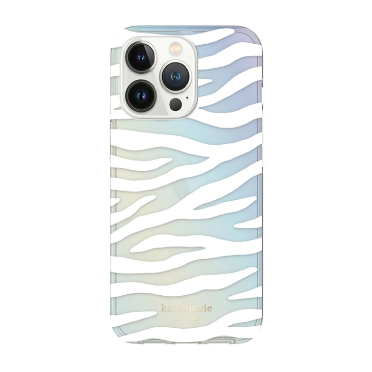 Kate Spade New York Case for iPhone 14 Pro - White Zebra