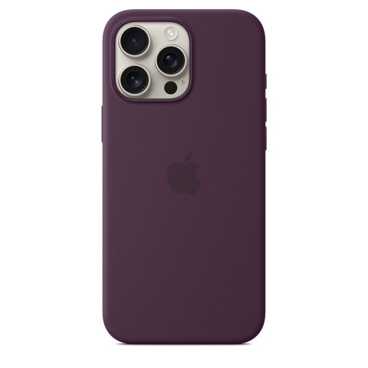 Apple iPhone 16 Pro Silicone Case MagSafe - Plum