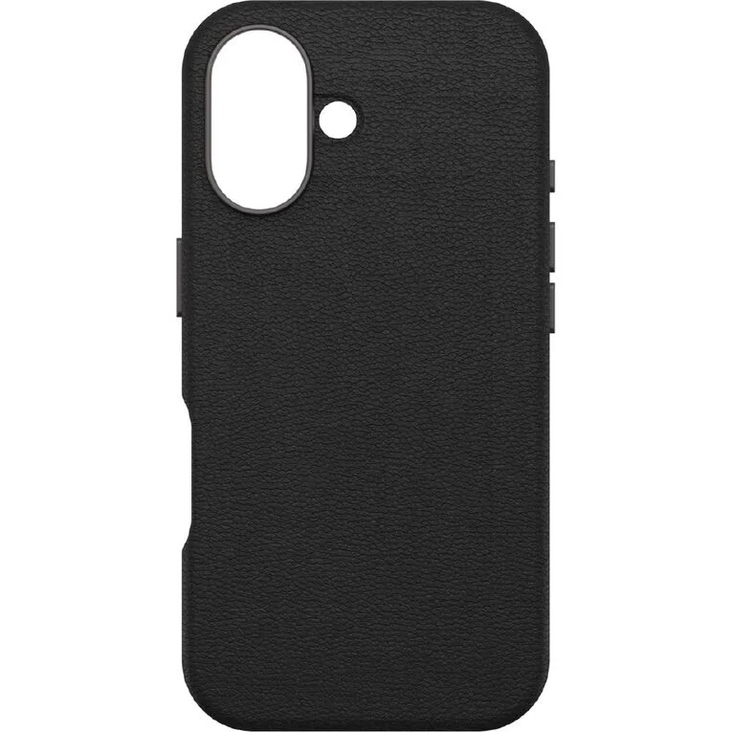 OtterBox Symmetry MagSafe Cactus Leather Case for iPhone 16 Plus - Noir Ash (Black)