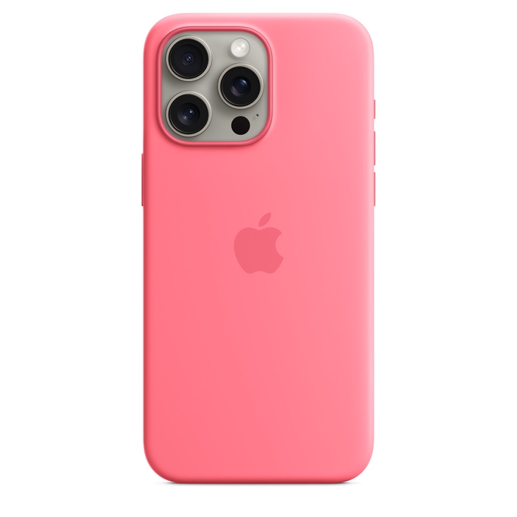 Brand New Apple iPhone 15 Pro Max Silicone Case MagSafe — Pink