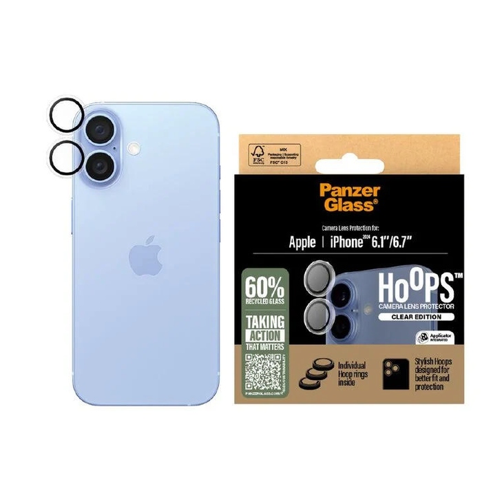 PanzerGlass Camera Lens Protector iPhone 16 /16 Plus