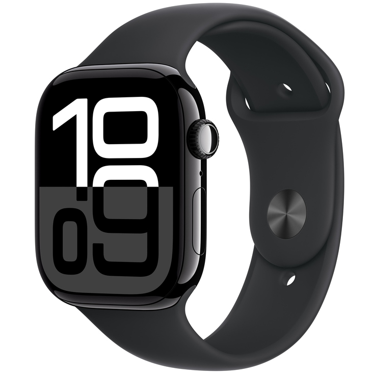 Watch Series 10 42mm GPS Jet Black Aluminium Case Black Sport Band (S/M)