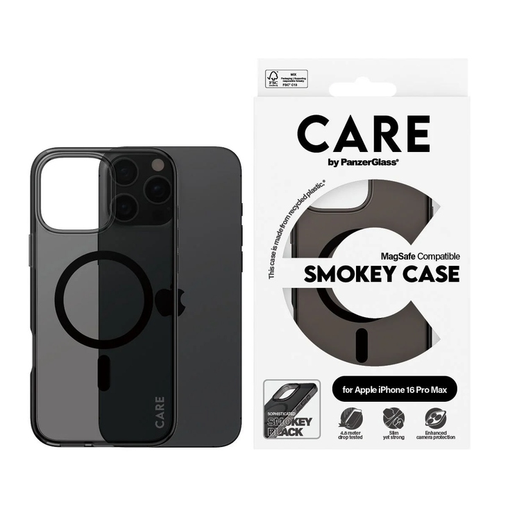 CARE by PanzerGlass MagSafe Case for iPhone 16 Pro Max - Black