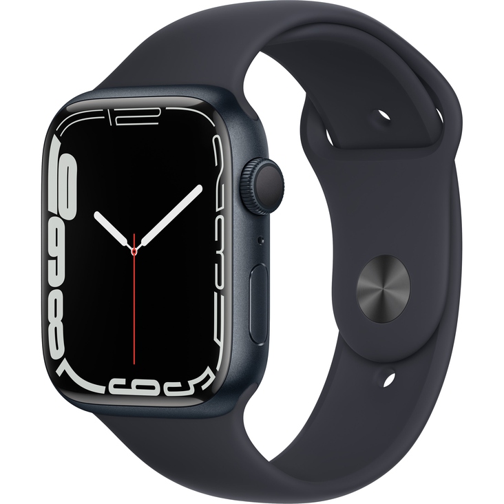Apple Watch Series 7 45mm GPS Midnight Aluminium Case Midnight Sport Band