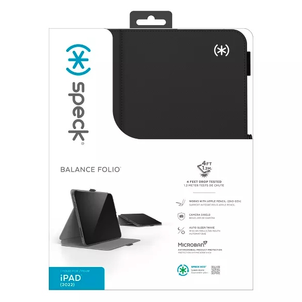 Speck Balance Folio Case For iPad 10.9" (10/A16) - Black