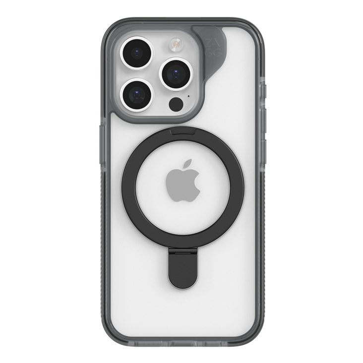 ZAGG Santa Cruz Snap Case w/ Kickstand iPhone 15 Pro Max Black