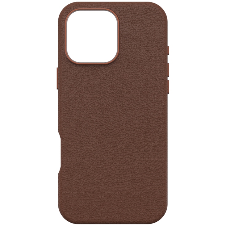 OtterBox Symmetry MagSafe Cactus Leather Case for iPhone 16 Pro Max - Rich Adobe (Brown)