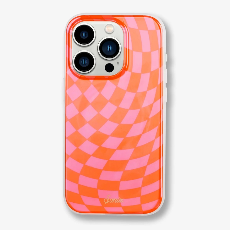 Sonix iPhone 15 Pro Max Case with MagSafe - Checkmate Pink/Orange