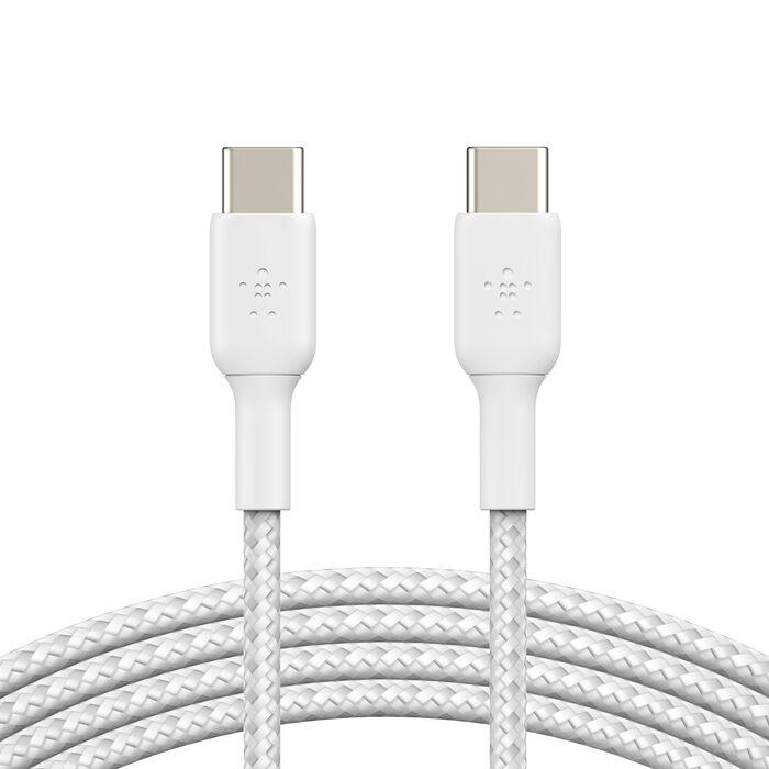 Belkin BoostCharge Braided USB-C to USB-C Cable (1m ) White