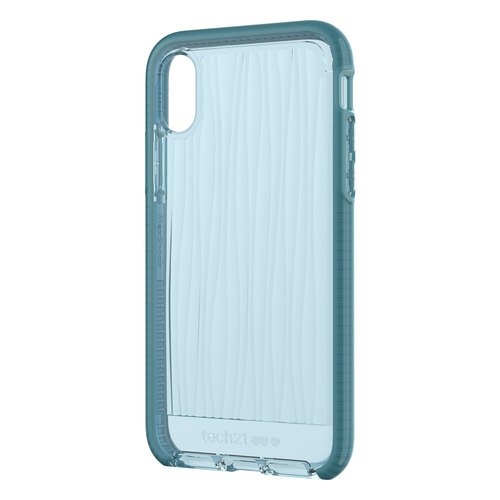 Tech21 iPhone X Collision Soft Water Ripple Cover - Blue Green