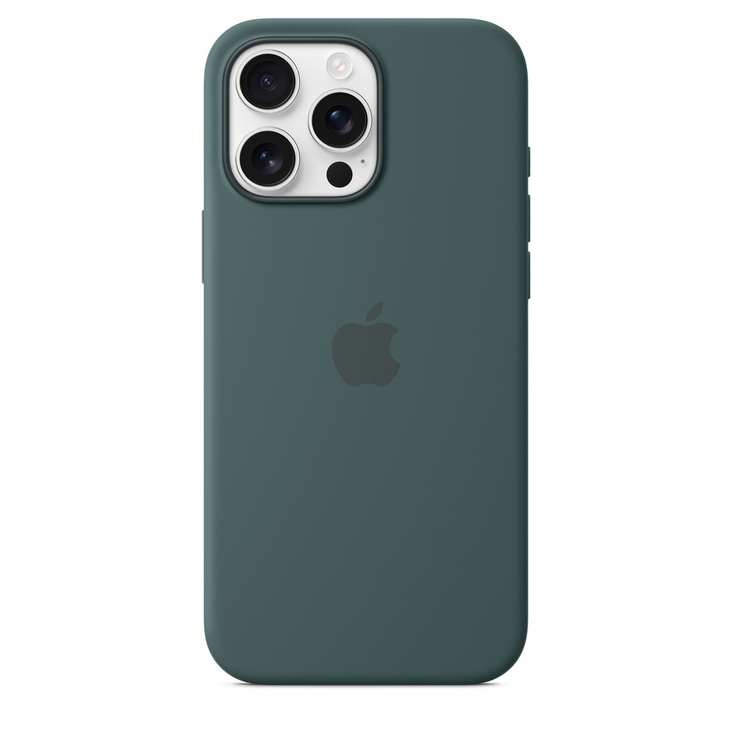 Apple iPhone 16 Pro Max Silicone Case MagSafe — Lake Green