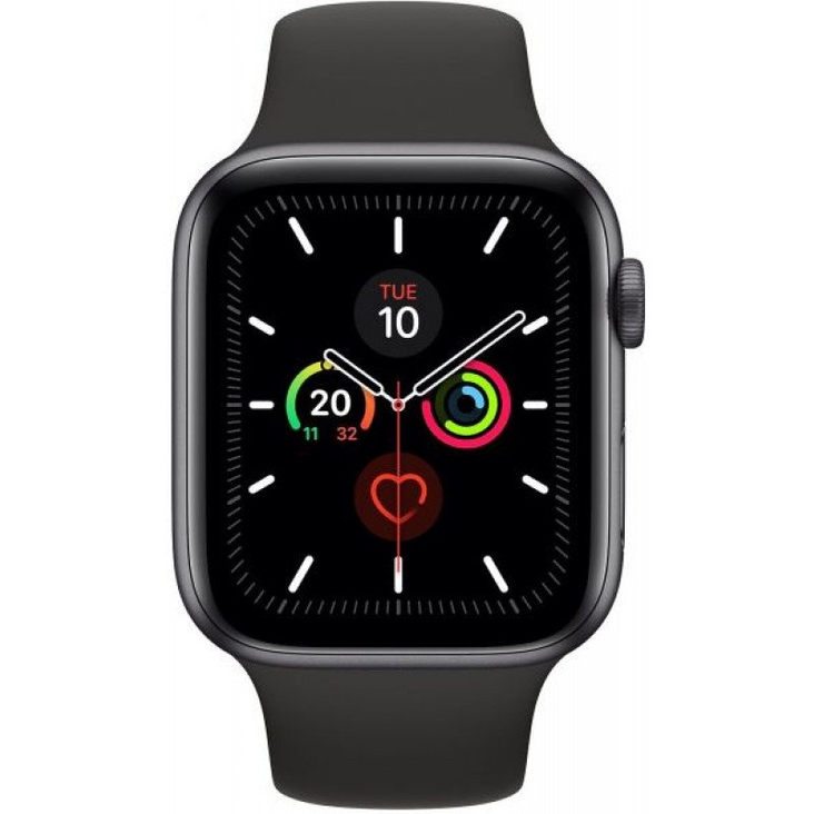 Watch Series 5 44mm GPS Space Grey Aluminium Case Black Sand Sport Band
