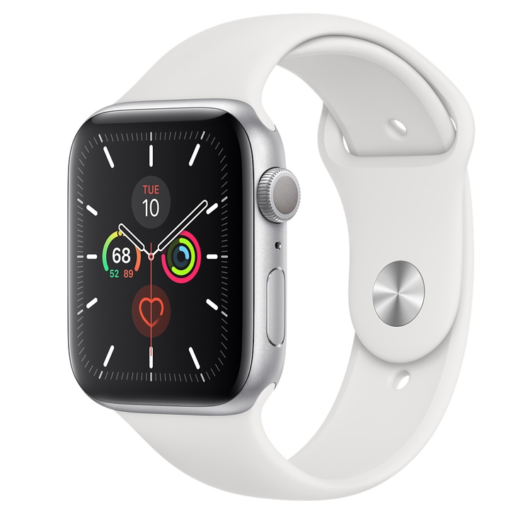 Watch Series 5 44mm GPS Silver Aluminium Case White Sand Sport Band