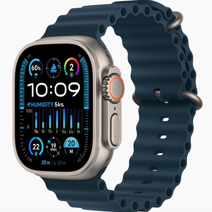 Watch Ultra 2 49mm CEL Titanium Case Blue Ocean Band