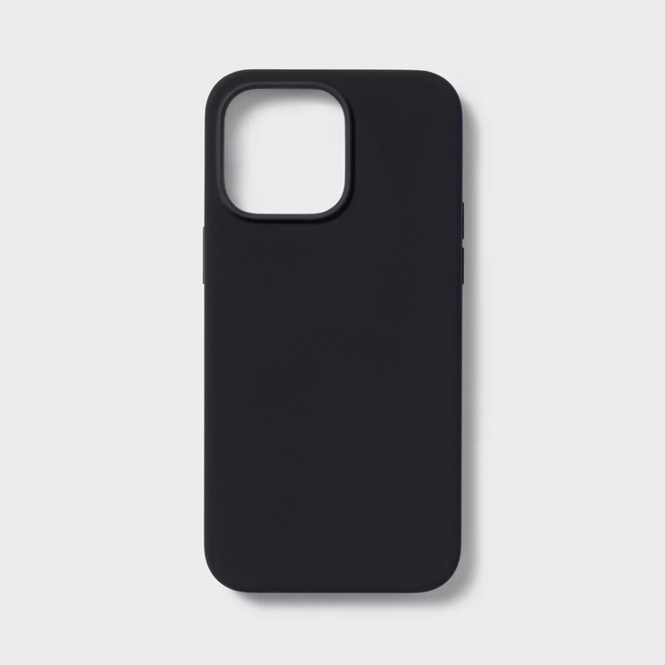 Silicone Protective Case iPhone 15 Pro Max - Black