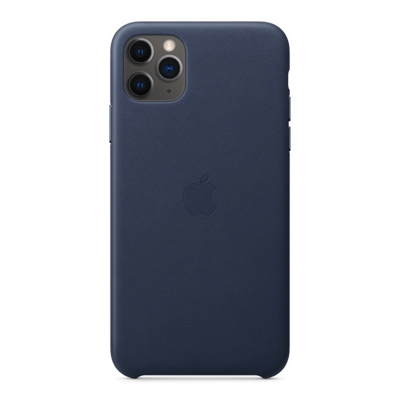 Apple Leather Case - iPhone 11 Pro - Midnight Blue