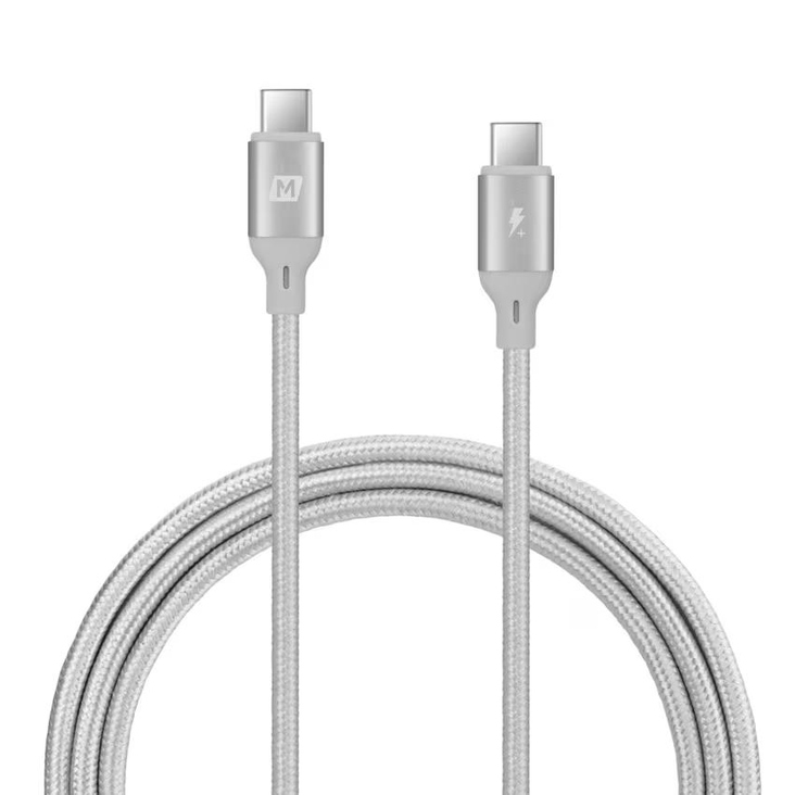 Momax 100W 1.2M USB-C To USB-C PD Fast Charging Cable - Silver