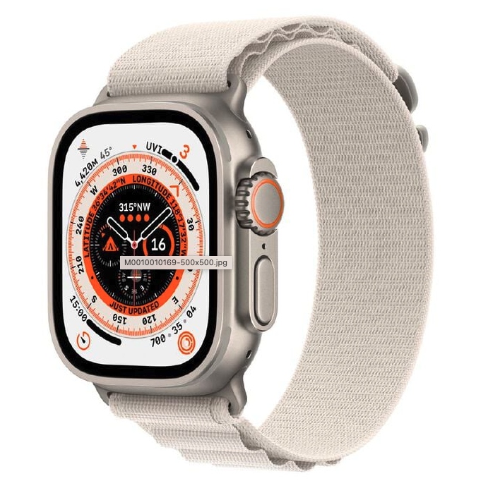 Watch Ultra 49mm CEL Titanium Case Starlight Alpine Loop (Medium)