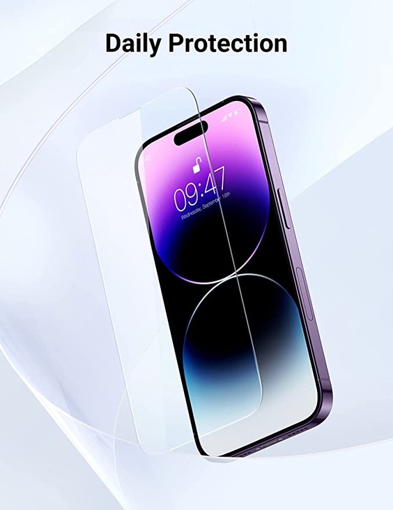 UGREEN Full Coverage Glass Screen Protector - iPhone 14 Pro