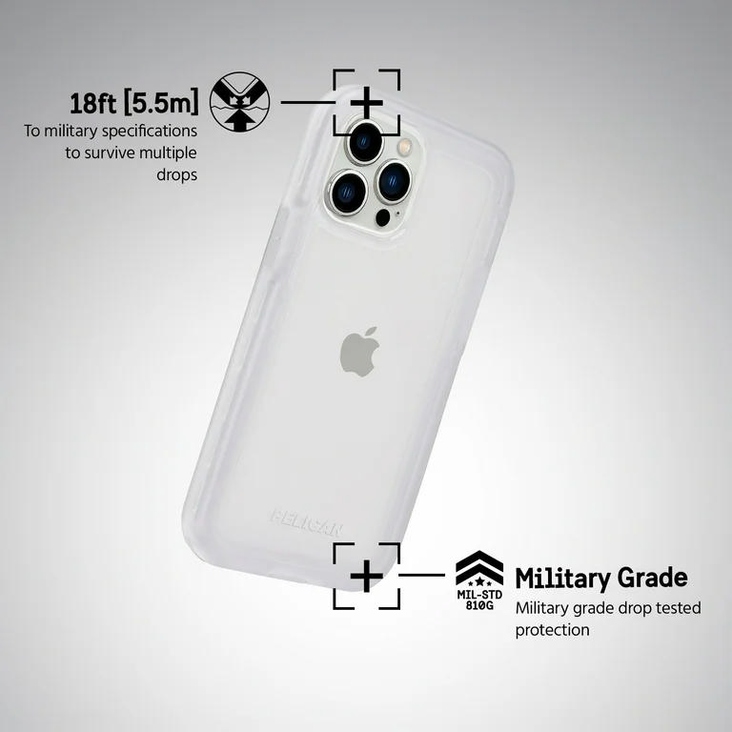 Pelican Voyager Case and Holster for iPhone 13/12 Pro Max - Clear