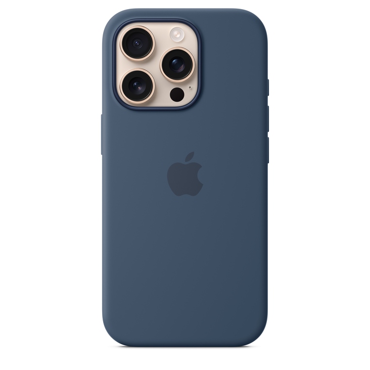 Apple iPhone 16 Pro Silicone Case MagSafe — Denim