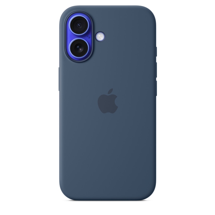 Brand New Apple iPhone 16 Silicone Case MagSafe — Denim