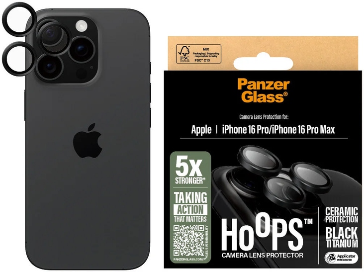 PanzerGlass Camera Lens Protector iPhone 16 Pro/16 Pro Max