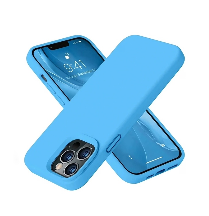 Silicone Protective Case iPhone 15 Pro Max - Blue