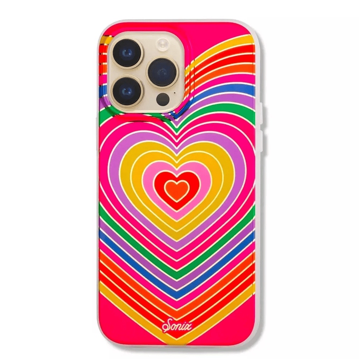 Sonix iPhone 14 Pro Case with MagSafe - Rainbow Hearts