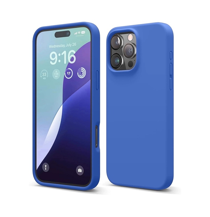 Silicone Protective Case iPhone 16 Pro - Blue