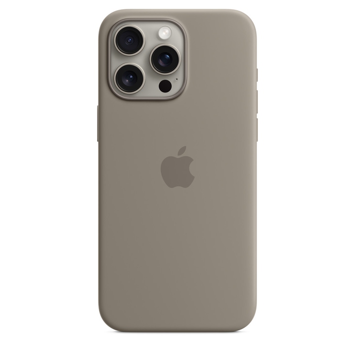 Apple iPhone 15 Pro Silicone Case MagSafe — Clay