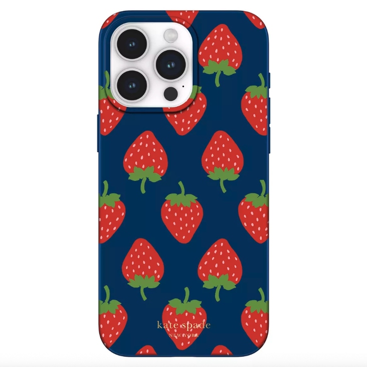 Kate Spade New York MagSafe Case for iPhone 15 Pro Max - Navy Blue/Red/Green