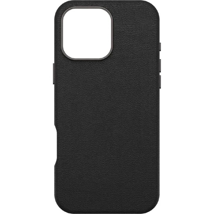 OtterBox Symmetry MagSafe Cactus Leather Case for iPhone 16 Pro Max - Noir Ash (Black)