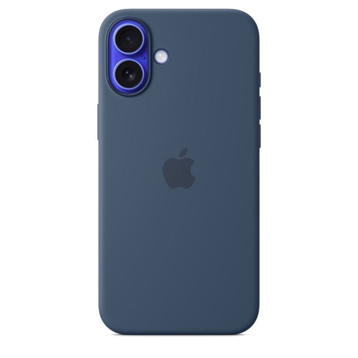 Apple iPhone 16 Plus Silicone Case MagSafe — Denim